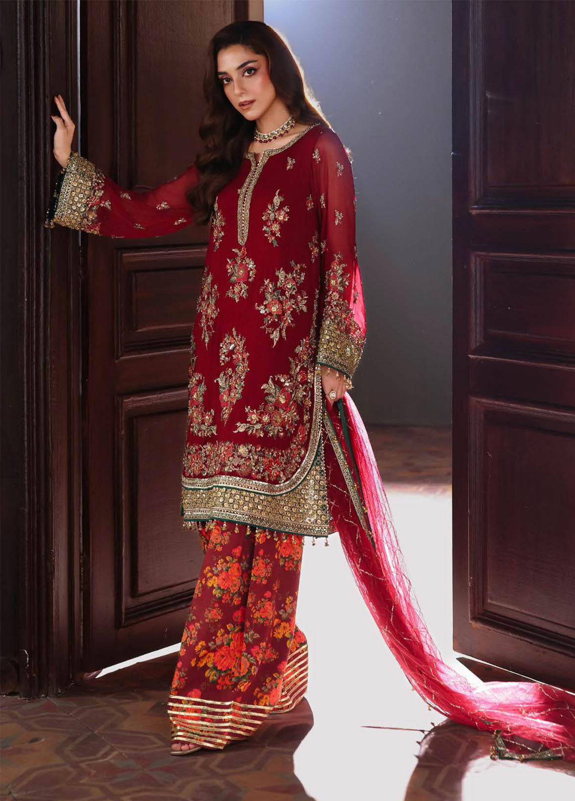 Dastan-E-Jashan By Charizma Luxury Embroidered Chiffon 4 Piece Unstitched Suit CH25DJV2 D-DJWS-09 Dastan-E-Jashan By Charizma Luxury Embroidered Chiffon 4 Piece Unstitched Suit CH25DJV2 D-DJWS-09