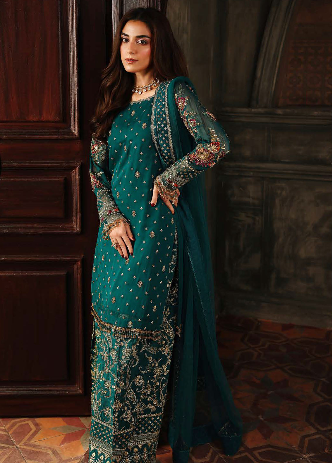 Dastan-E-Jashan By Charizma Luxury Embroidered Chiffon 4 Piece Unstitched Suit CH25DJV2 D-DJWS-12 Dastan-E-Jashan By Charizma Luxury Embroidered Chiffon 4 Piece Unstitched Suit CH25DJV2 D-DJWS-12