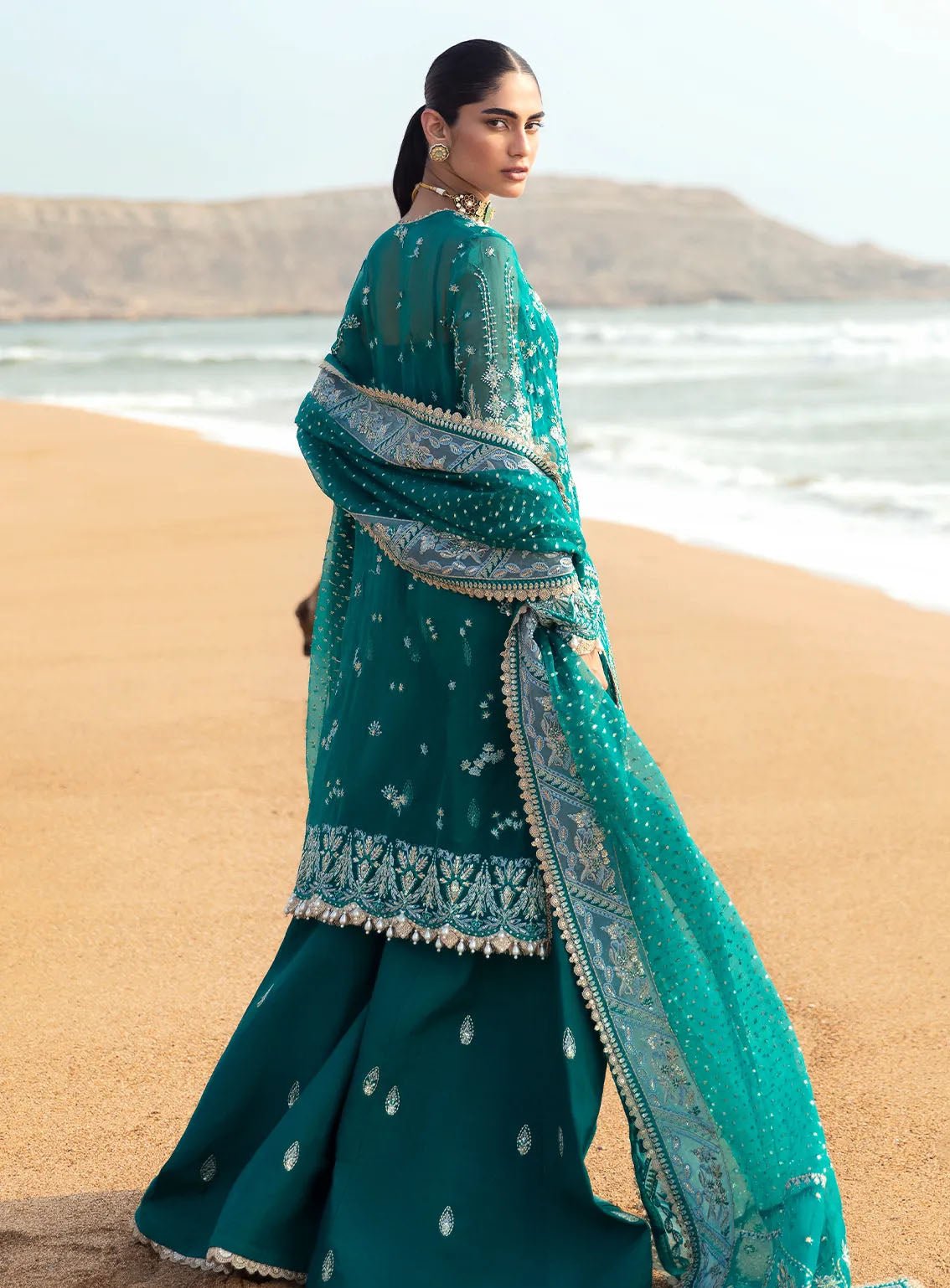 Dastangoi By Afrozeh Embroidered Organza 3 Piece Unstitched Suit AF24DG AWE-02 FIRDAUS Dastangoi By Afrozeh Embroidered Organza 3 Piece Unstitched Suit AF24DG AWE-02 FIRDAUS