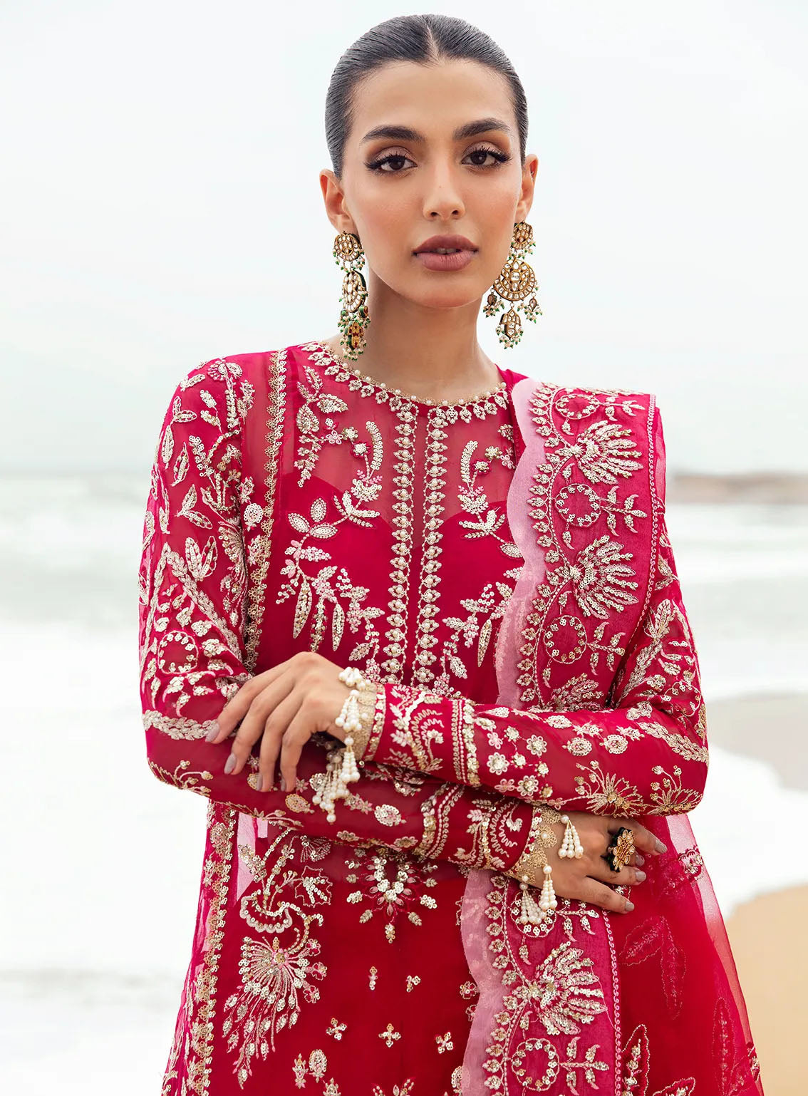 Dastangoi By Afrozeh Embroidered Organza 3 Piece Unstitched Suit AF24DG AWE-04 NAGEEN Dastangoi By Afrozeh Embroidered Organza 3 Piece Unstitched Suit AF24DG AWE-04 NAGEEN