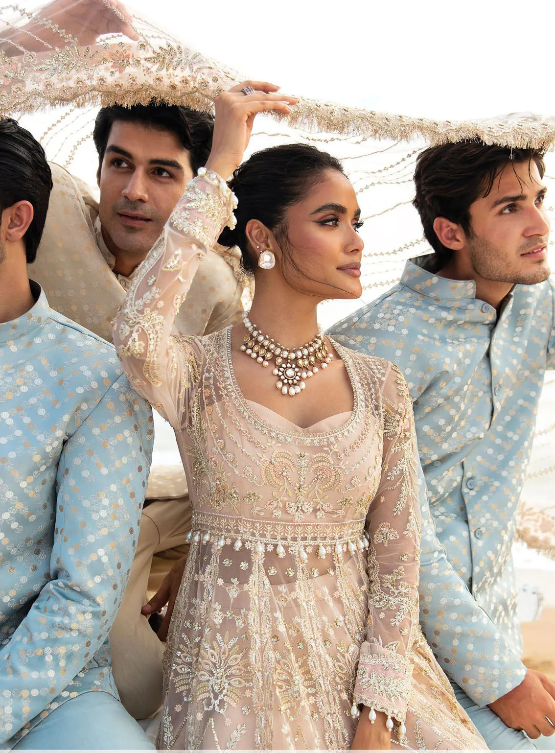 Dastangoi By Afrozeh Embroidered Net 3 Piece Unstitched Suit AF24DG AWE-07 AFSHEEN Dastangoi By Afrozeh Embroidered Net 3 Piece Unstitched Suit AF24DG AWE-07 AFSHEEN