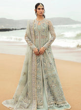 Dastangoi By Afrozeh Embroidered Organza 3 Piece Unstitched Suit AF24DG AWE-08 SHANZAY