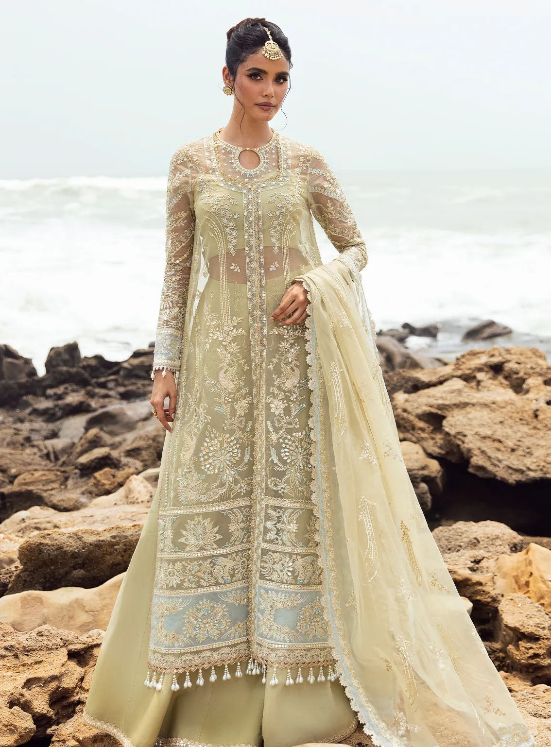 Dastangoi By Afrozeh Embroidered Organza 3 Piece Unstitched Suit AF24DG AWE-09 LEELA Dastangoi By Afrozeh Embroidered Organza 3 Piece Unstitched Suit AF24DG AWE-09 LEELA