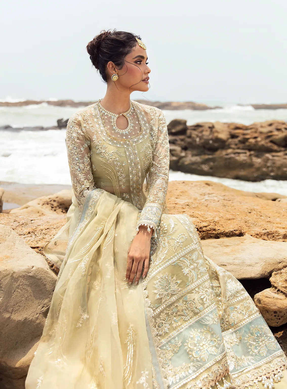 Dastangoi By Afrozeh Embroidered Organza 3 Piece Unstitched Suit AF24DG AWE-09 LEELA Dastangoi By Afrozeh Embroidered Organza 3 Piece Unstitched Suit AF24DG AWE-09 LEELA
