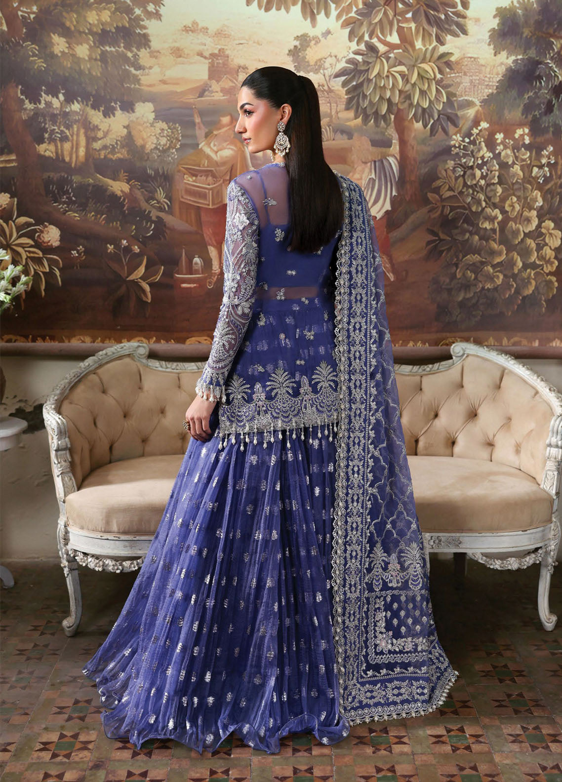 Dastangoi By Afrozeh Embroidered Organza 3 Piece Unstitched Suit AF25DG D-09 BLOOMVEIL Dastangoi By Afrozeh Embroidered Organza 3 Piece Unstitched Suit AF25DG D-09 BLOOMVEIL