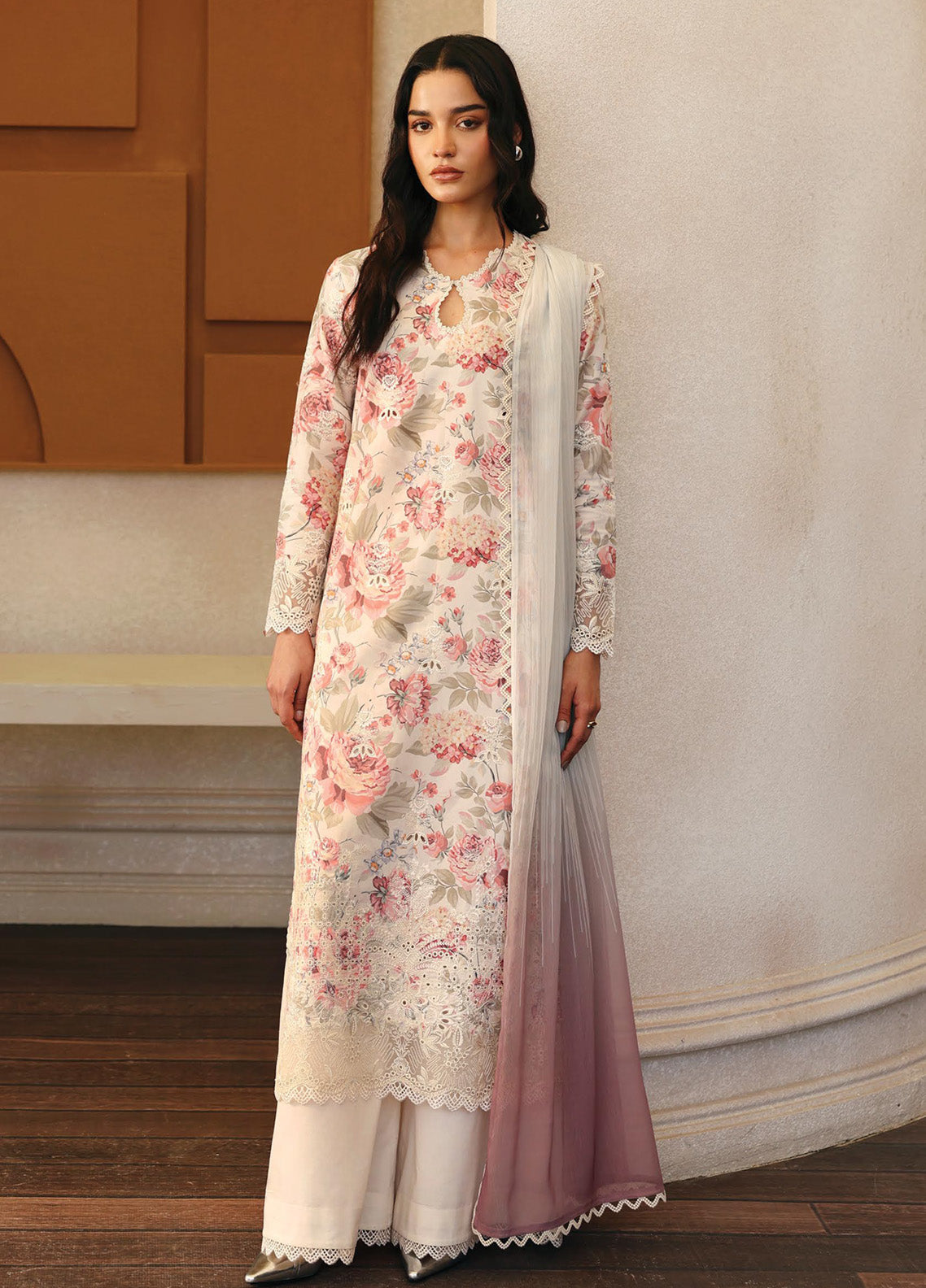 Daybreak By Afrozeh Embroidered Lawn 3 Piece Unstitched Suit AF25DB PK-03 HORIZON FADED Daybreak By Afrozeh Embroidered Lawn 3 Piece Unstitched Suit AF25DB PK-03 HORIZON FADED