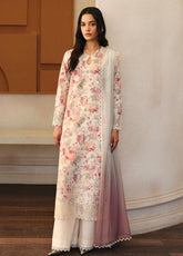 Daybreak By Afrozeh Embroidered Lawn 3 Piece Unstitched Suit AF25DB PK-03 HORIZON FADED