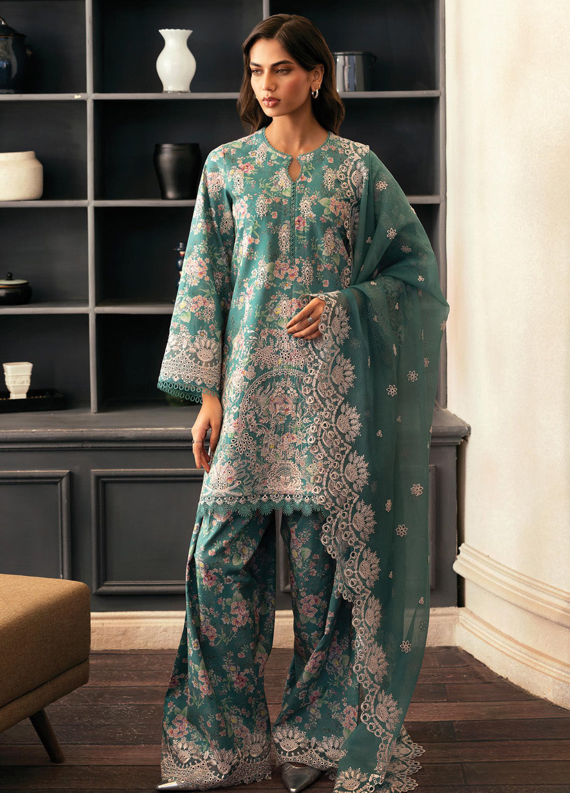 Daybreak By Afrozeh Embroidered Lawn 3 Piece Unstitched Suit AF25DB PK-10 BREEZE BATHED Daybreak By Afrozeh Embroidered Lawn 3 Piece Unstitched Suit AF25DB PK-10 BREEZE BATHED