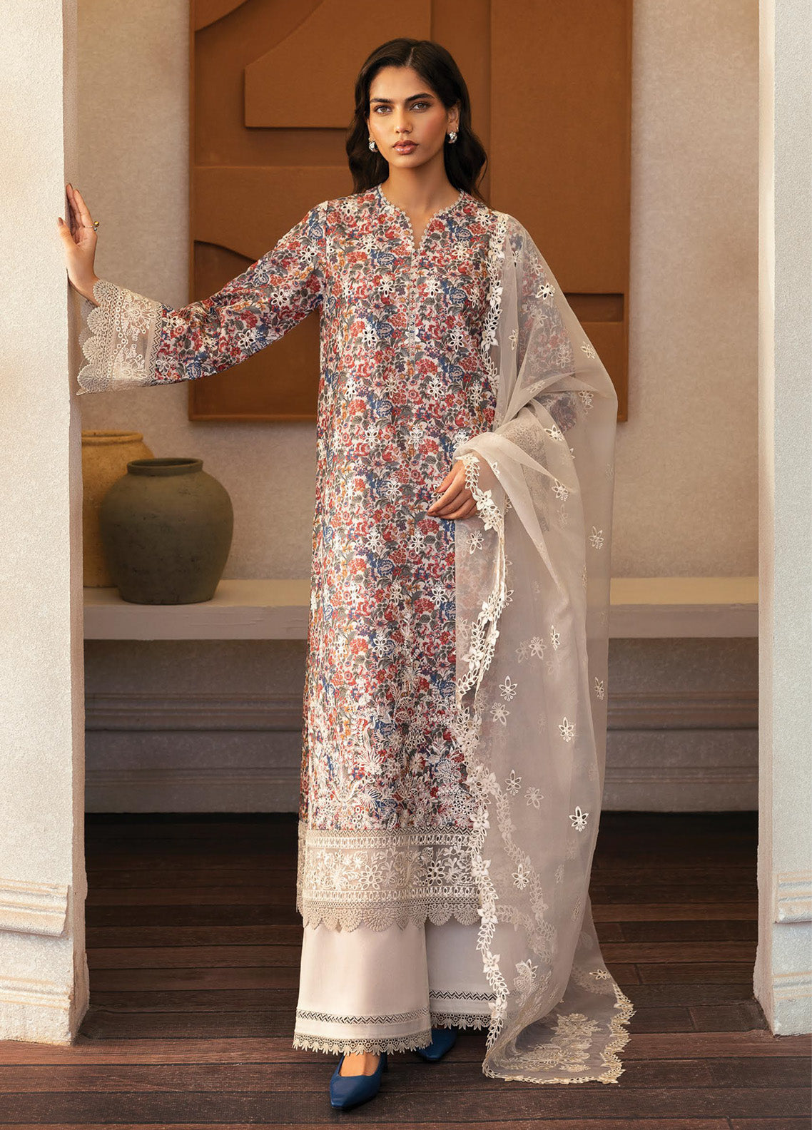 Daybreak By Afrozeh Embroidered Lawn 3 Piece Unstitched Suit AF25DB PK-12 SUN SPUN Daybreak By Afrozeh Embroidered Lawn 3 Piece Unstitched Suit AF25DB PK-12 SUN SPUN