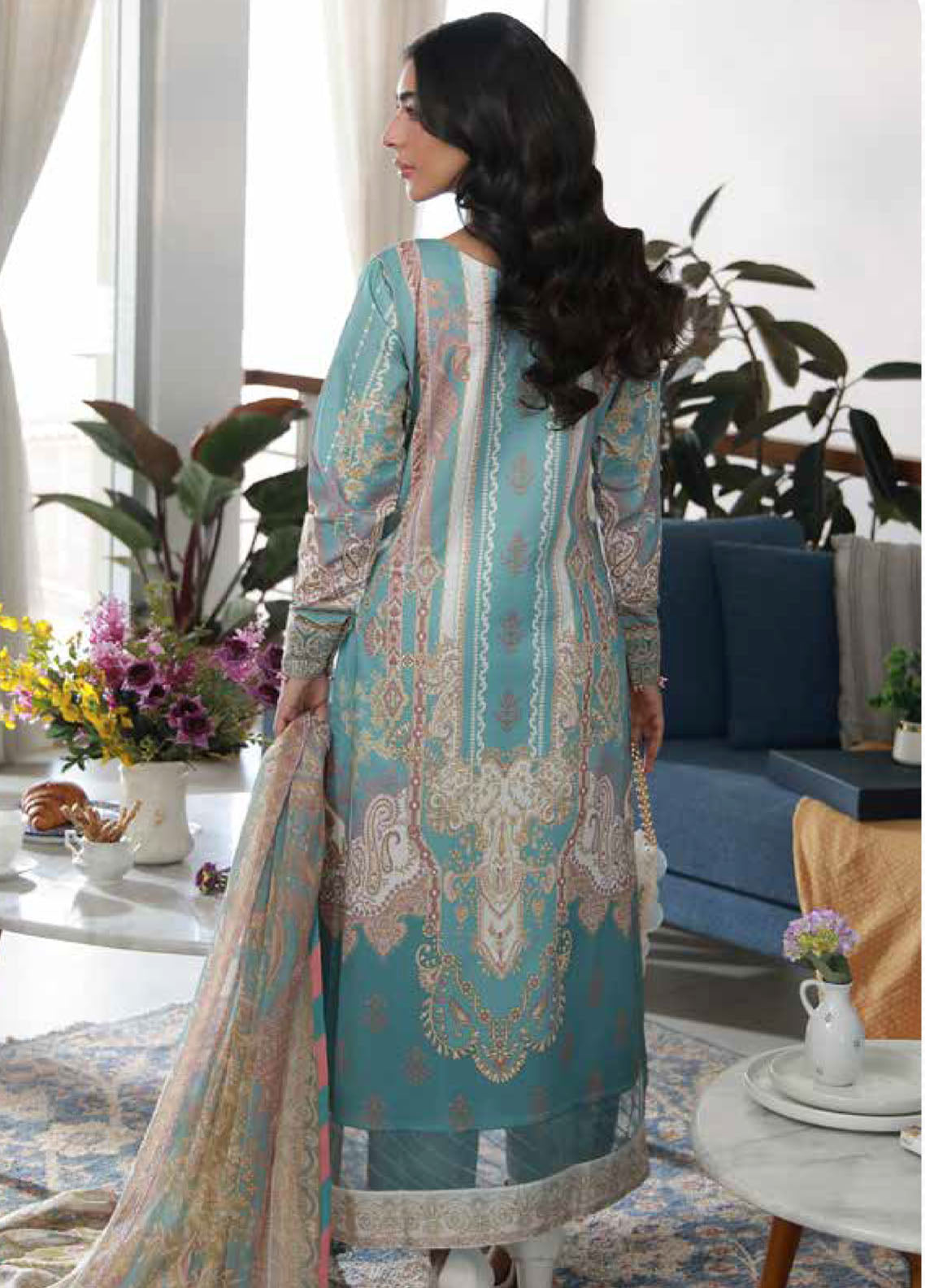 Delia By Gulaal Luxury Embroidered Lawn 3 Piece Unstitched Suit GL26DLLV1 D-01 EIDRA Delia By Gulaal Luxury Embroidered Lawn 3 Piece Unstitched Suit GL26DLLV1 D-01 EIDRA