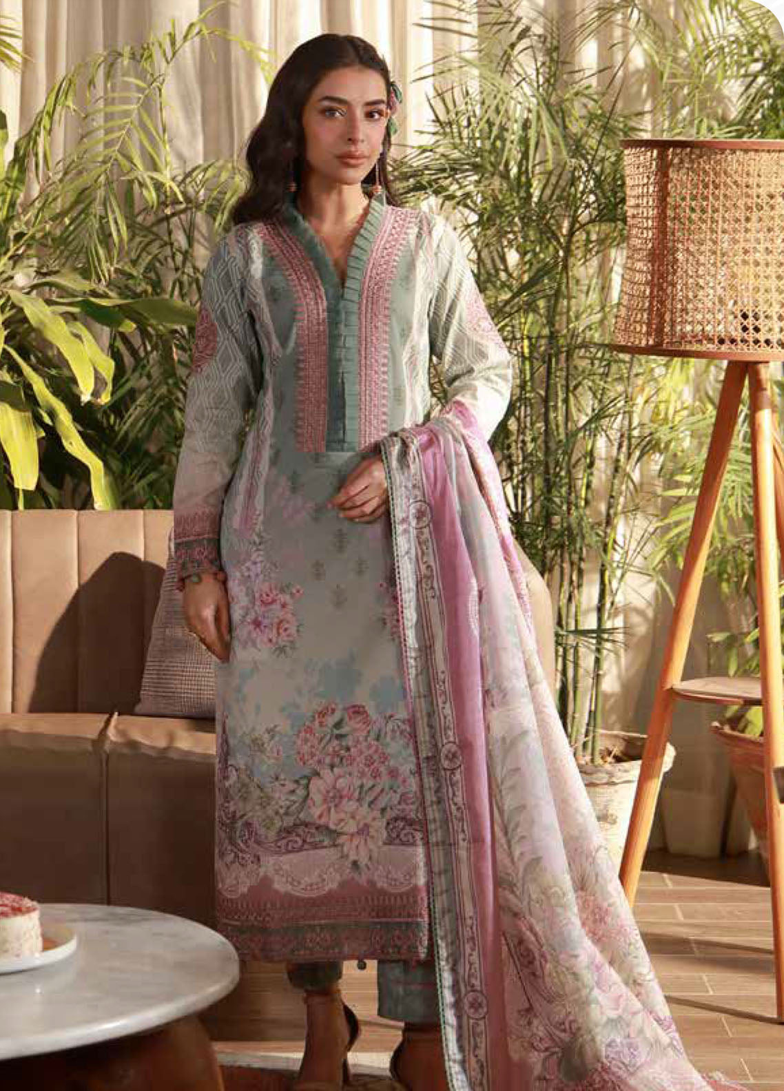 Delia By Gulaal Luxury Embroidered Lawn 3 Piece Unstitched Suit GL26DLLV1 D-03 ELYS Delia By Gulaal Luxury Embroidered Lawn 3 Piece Unstitched Suit GL26DLLV1 D-03 ELYS