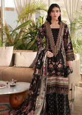 Delia By Gulaal Luxury Embroidered Lawn 3 Piece Unstitched Suit GL26DLLV1 D-05 SOLEIL
