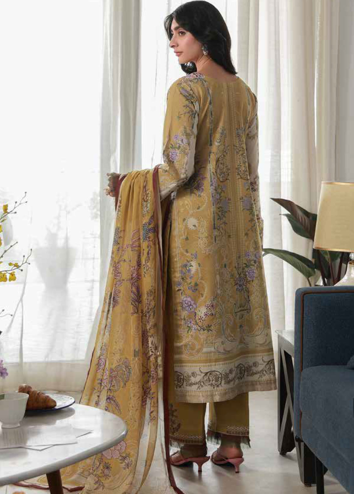 Delia By Gulaal Luxury Embroidered Lawn 3 Piece Unstitched Suit GL26DLLV1 D-07 ESME Delia By Gulaal Luxury Embroidered Lawn 3 Piece Unstitched Suit GL26DLLV1 D-07 ESME