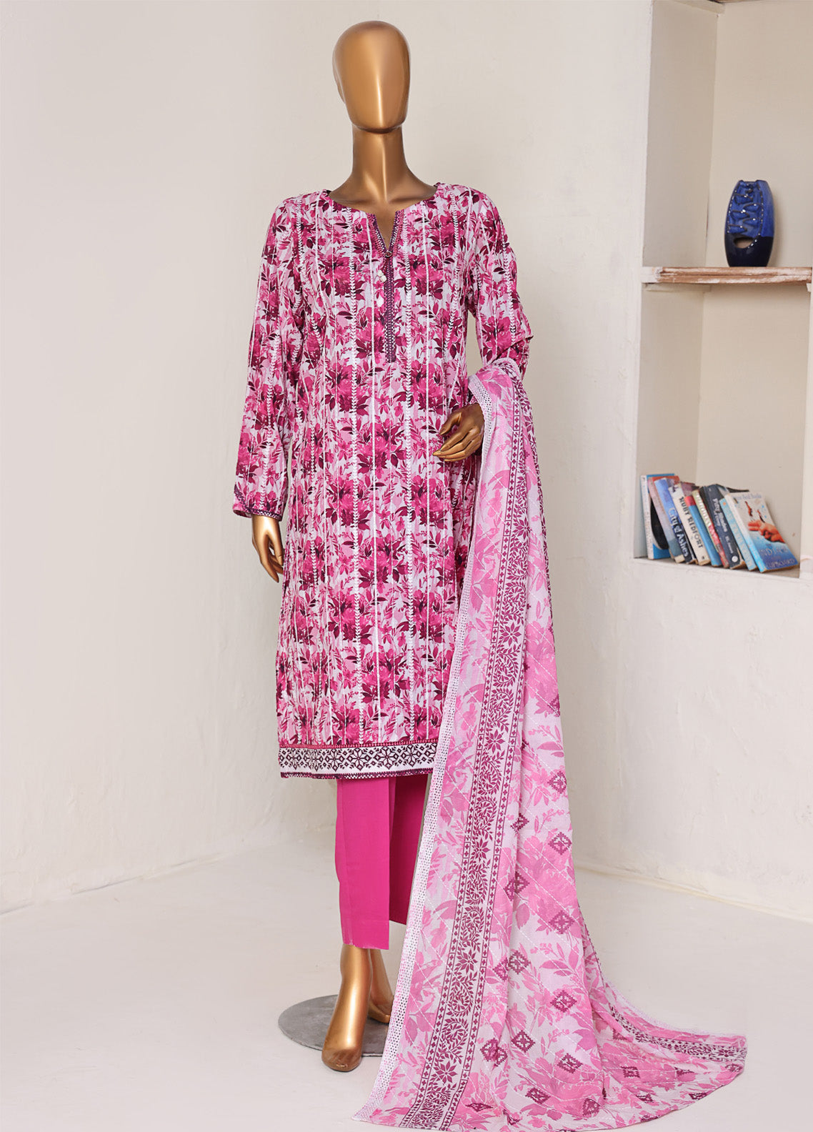 Dhagakari By HZ Textile Embroidered Lawn 3 Piece Unstitched Suit HZ25DEV2 DEC-1000 Dhagakari By HZ Textile Embroidered Lawn 3 Piece Unstitched Suit HZ25DEV2 DEC-1000