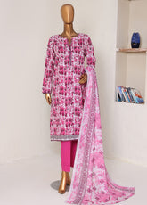 Dhagakari By HZ Textile Embroidered Lawn 3 Piece Unstitched Suit HZ25DEV2 DEC-1000