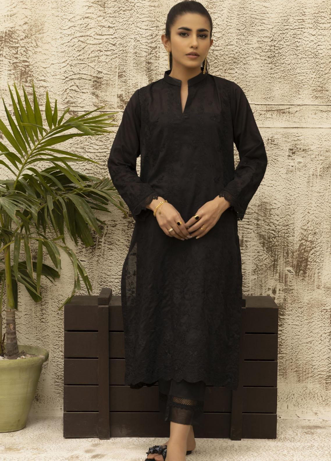 Dhanak Embroidered Lawn Stitched Kurti - DK24EL D-0465 Dhanak Embroidered Lawn Stitched Kurti - DK24EL D-0465