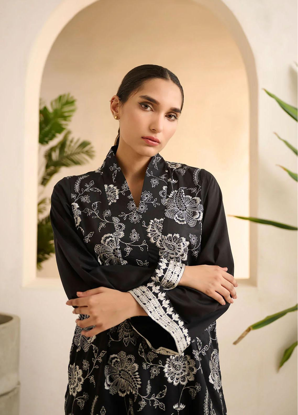 Dhanak Embroidered Lawn Stitched Kurti - DK24EL D-0507 Dhanak Embroidered Lawn Stitched Kurti - DK24EL D-0507