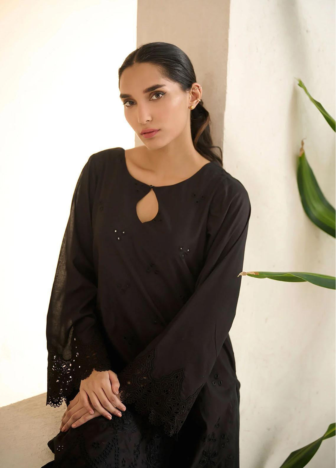 Dhanak Embroidered Lawn Stitched Kurti - DK24EL D-0508BK Dhanak Embroidered Lawn Stitched Kurti - DK24EL D-0508BK