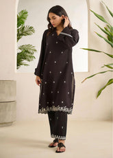 Dhanak Embroidered Lawn Stitched Kurti - DK24EL D-0510BK