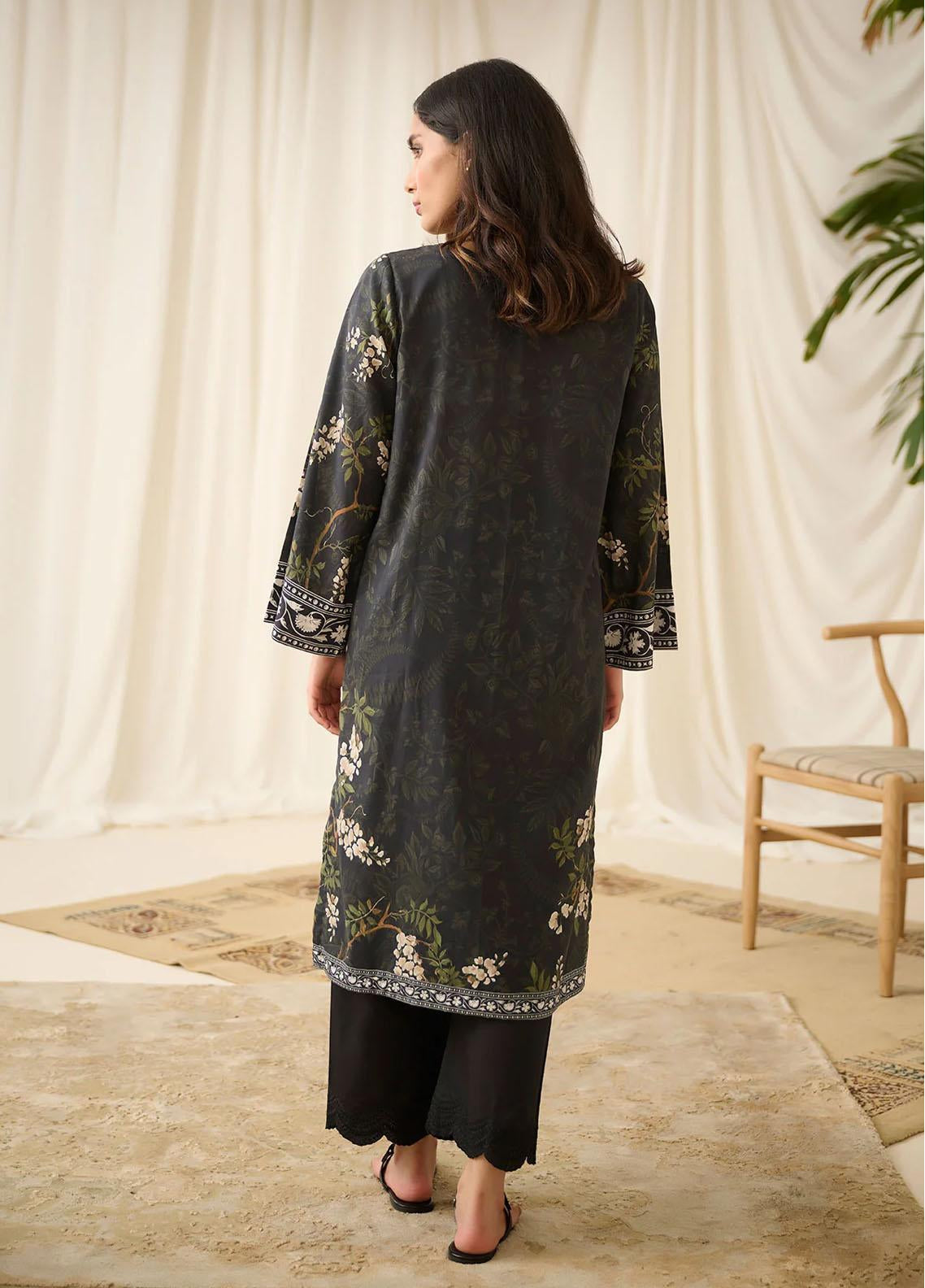 Dhanak Embroidered Lawn Stitched Kurti - DK24EL D-0517 Dhanak Embroidered Lawn Stitched Kurti - DK24EL D-0517