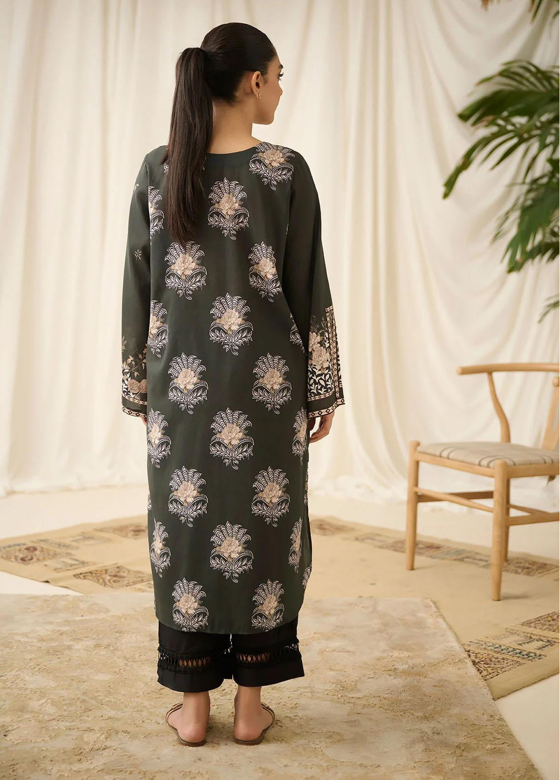 Dhanak Embroidered Lawn Stitched Kurti - DK24EL D-0519 Dhanak Embroidered Lawn Stitched Kurti - DK24EL D-0519