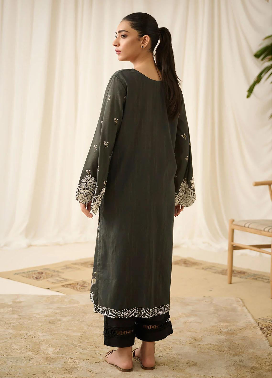 Dhanak Embroidered Lawn Stitched Kurti - DK24EL D-0521 Dhanak Embroidered Lawn Stitched Kurti - DK24EL D-0521