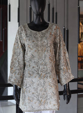 Dhanak Embroidered Lawn Stitched Kurti - DK24EL D-0612