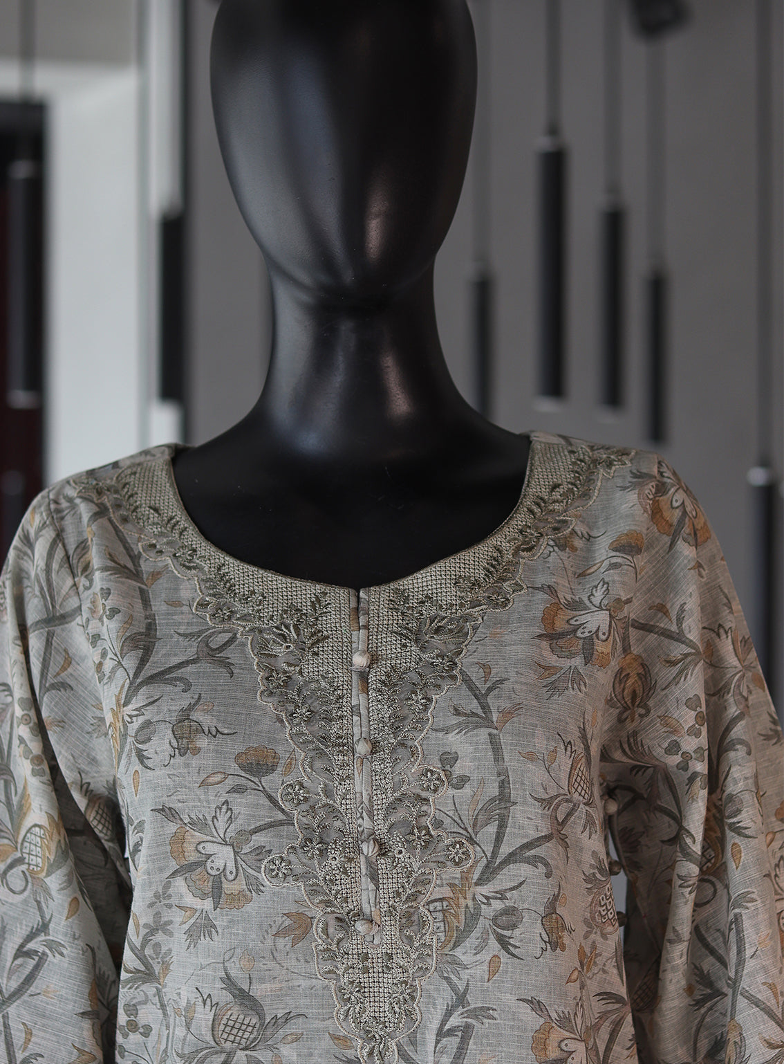 Dhanak Embroidered Lawn Stitched Kurti - DK24EL D-0612 Dhanak Embroidered Lawn Stitched Kurti - DK24EL D-0612