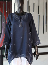 Dhanak Embroidered Lawn Stitched Kurti - DK24EL D-1556