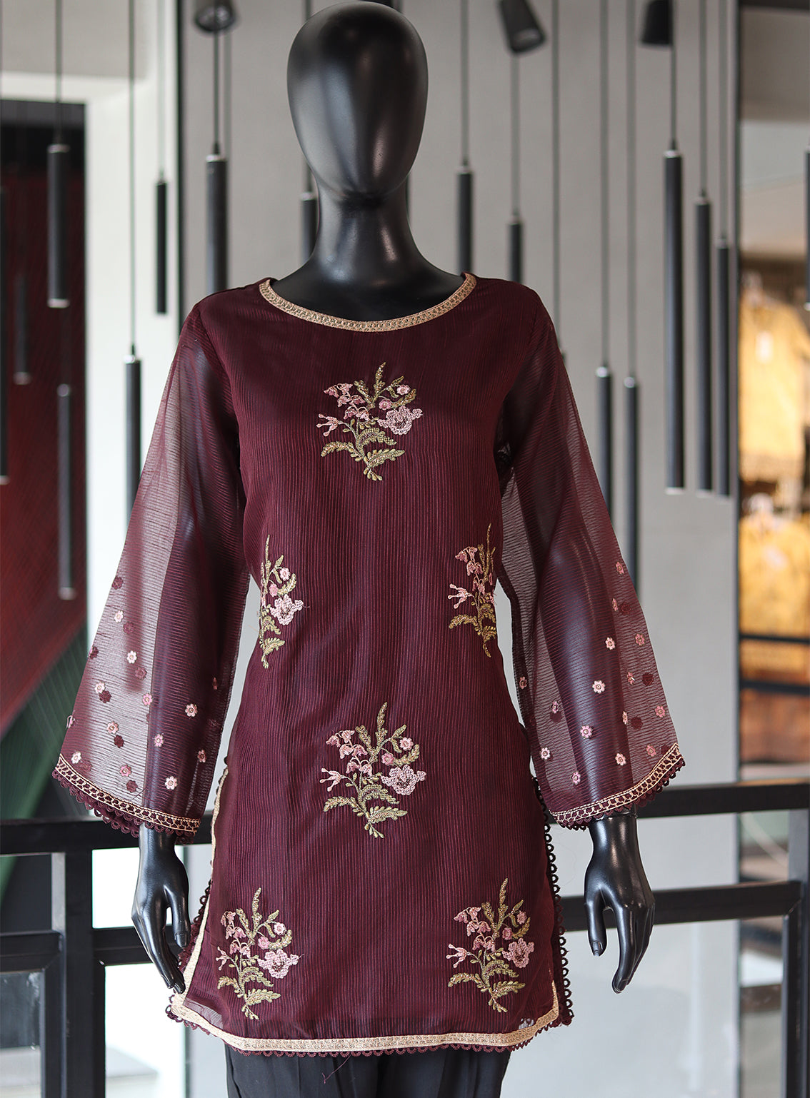 Dhanak Embroidered Lawn Stitched Kurti - DK24EL D-1621 Dhanak Embroidered Lawn Stitched Kurti - DK24EL D-1621