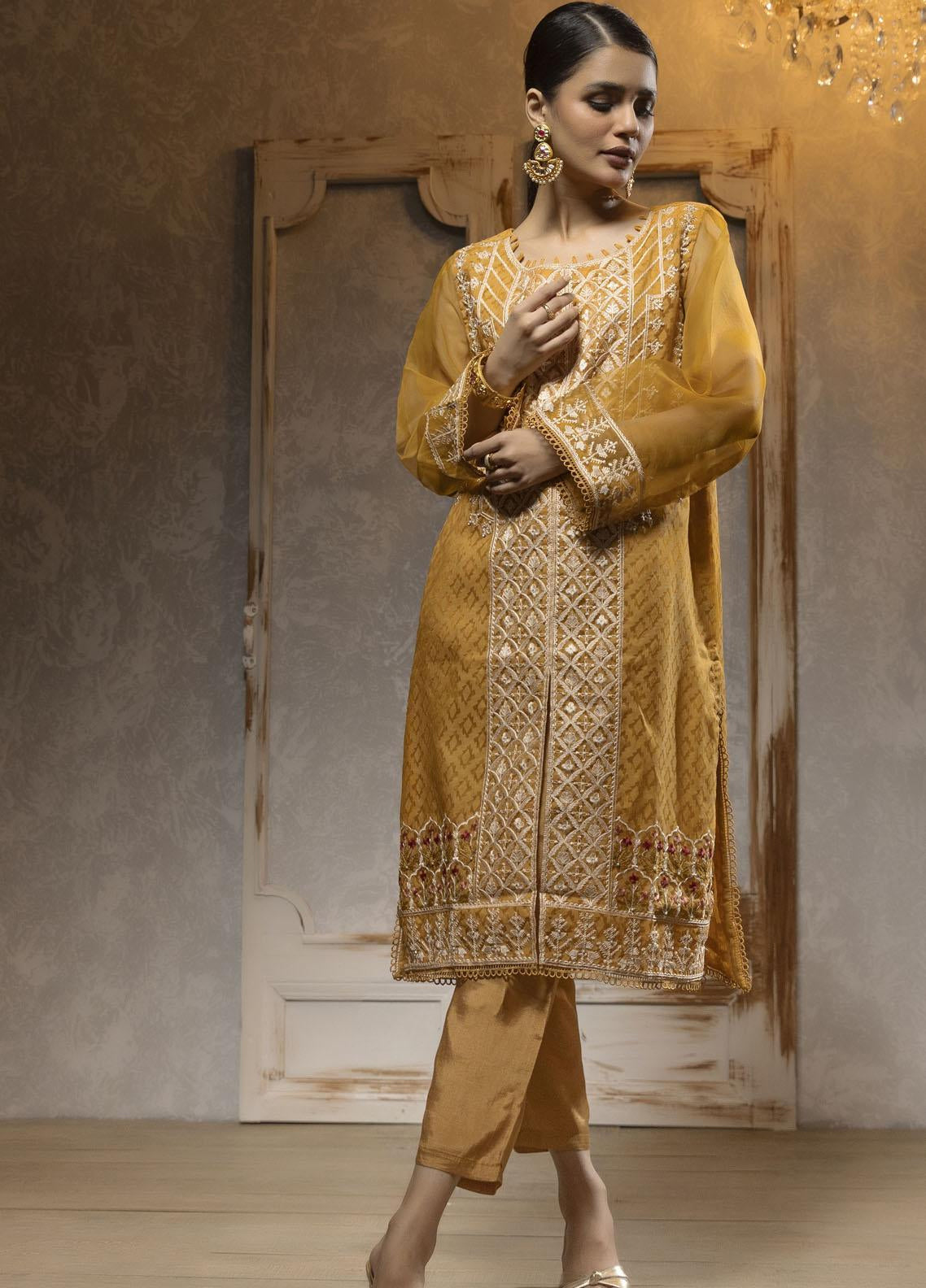 Dhanak Embroidered Lawn Stitched Kurti - DK24EL D-1656 Dhanak Embroidered Lawn Stitched Kurti - DK24EL D-1656