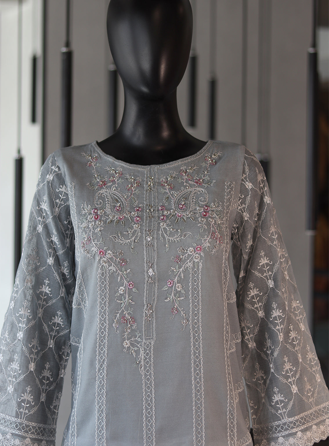 Dhanak Embroidered Lawn Kurti Stitched Suit - DK24EL D-1661 Dhanak Embroidered Lawn Kurti Stitched Suit - DK24EL D-1661
