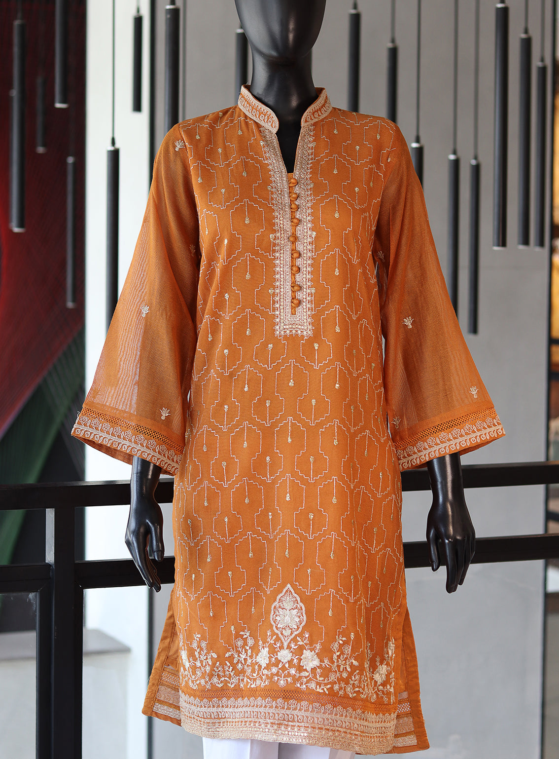 Dhanak Embroidered Lawn Stitched Kurti - DK24EL D-1739 Dhanak Embroidered Lawn Stitched Kurti - DK24EL D-1739