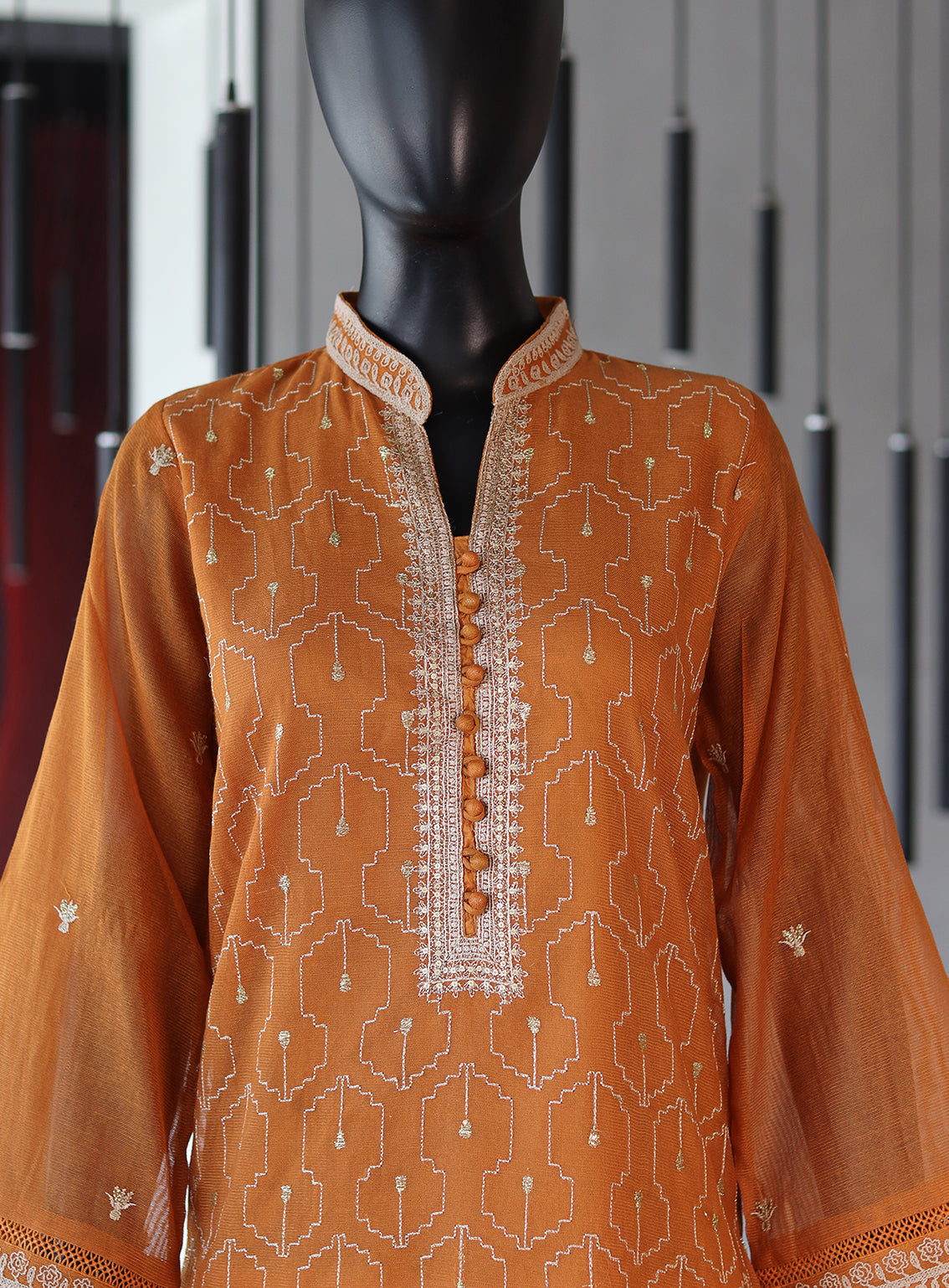Dhanak Embroidered Lawn Stitched Kurti - DK24EL D-1739 Dhanak Embroidered Lawn Stitched Kurti - DK24EL D-1739