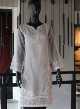 Dhanak Embroidered Lawn Stitched Kurti - DK24EL D-1753