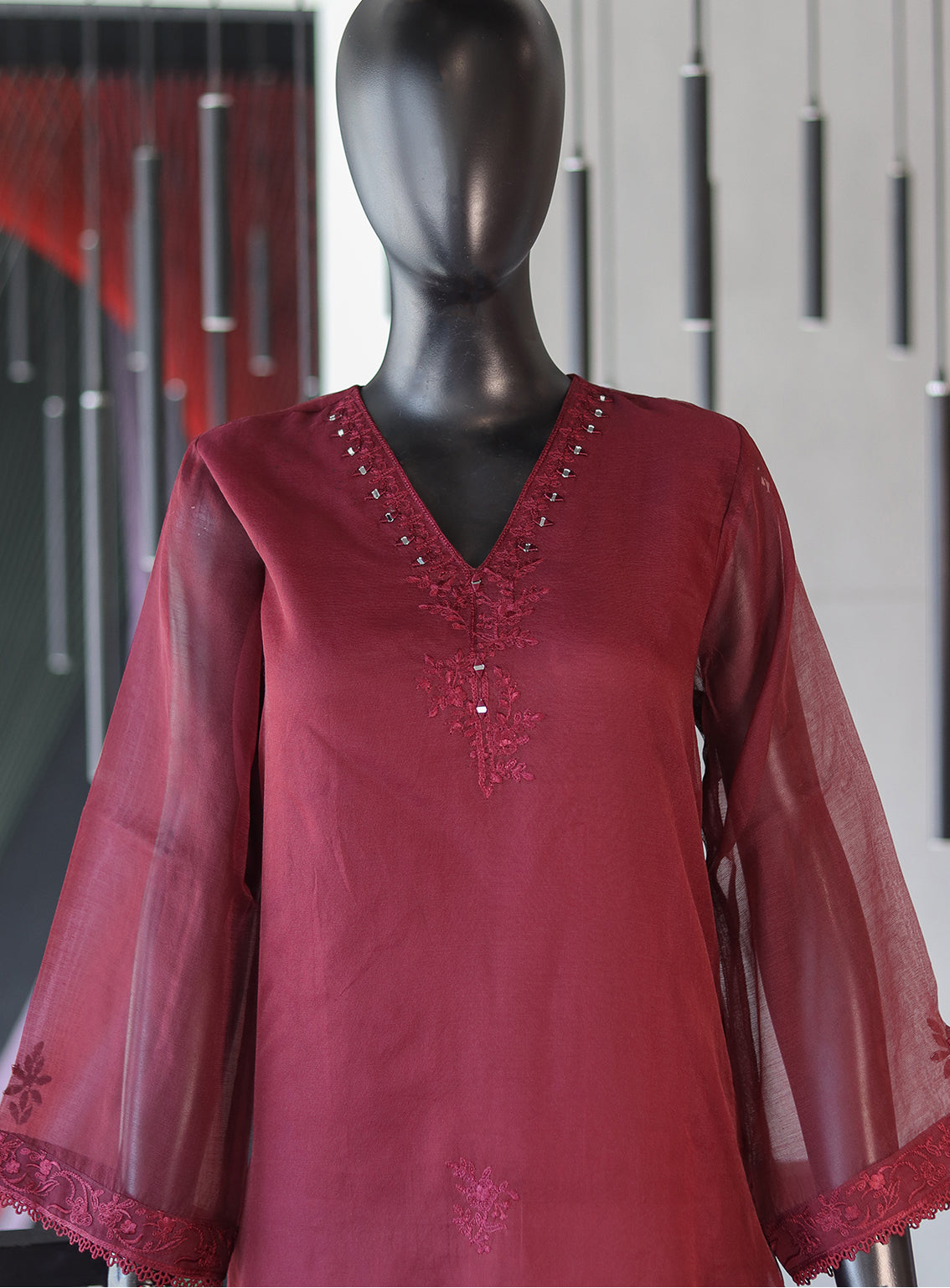 Dhanak Embroidered Lawn Kurti Stitched Suit - DK24EL D-1754 Dhanak Embroidered Lawn Kurti Stitched Suit - DK24EL D-1754