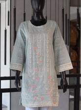 Dhanak Embroidered Lawn Stitched Kurti - DK24EL D-1807
