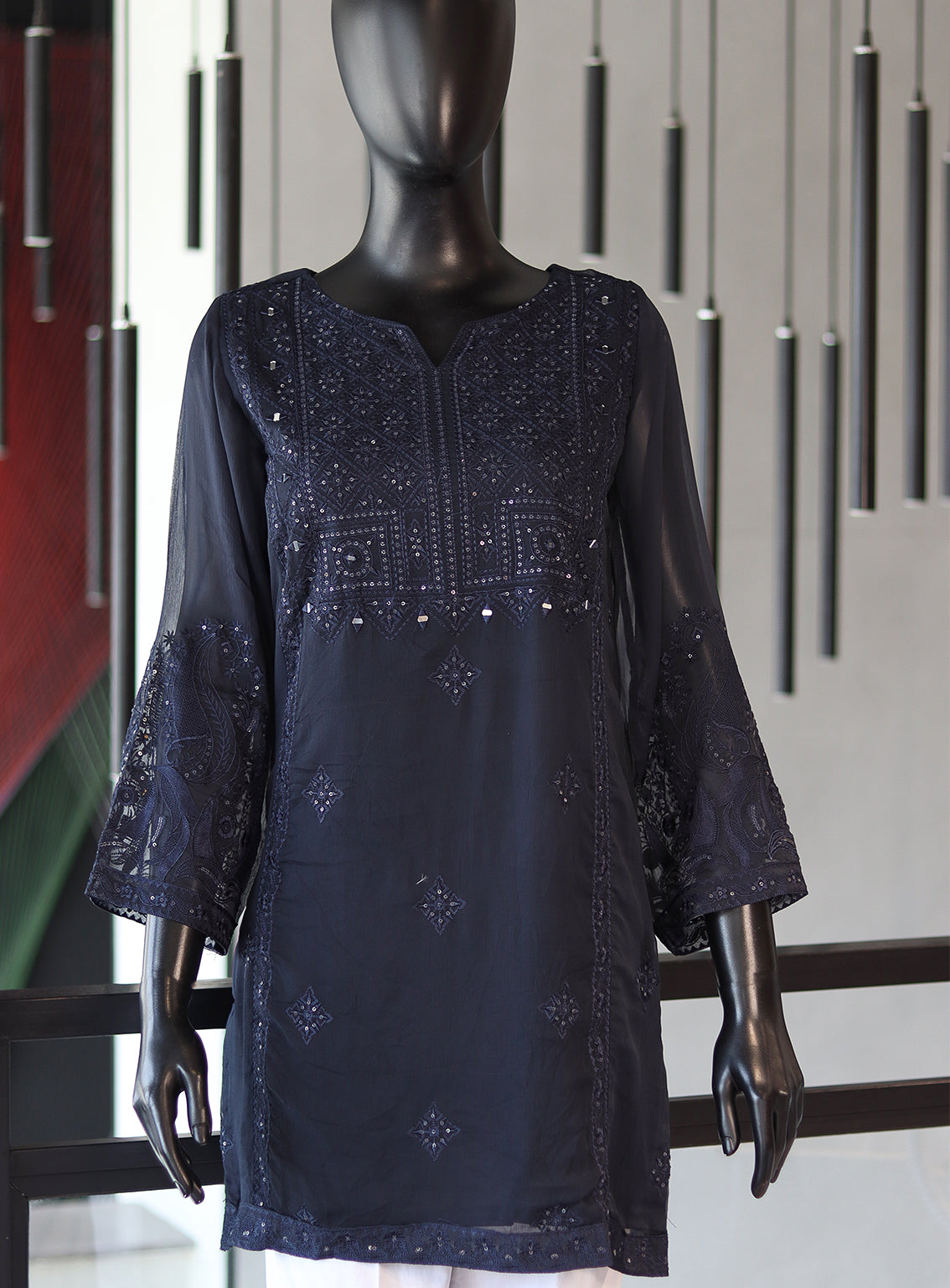 Dhanak Embroidered Lawn Stitched Kurti - DK24EL D-1809 Dhanak Embroidered Lawn Stitched Kurti - DK24EL D-1809