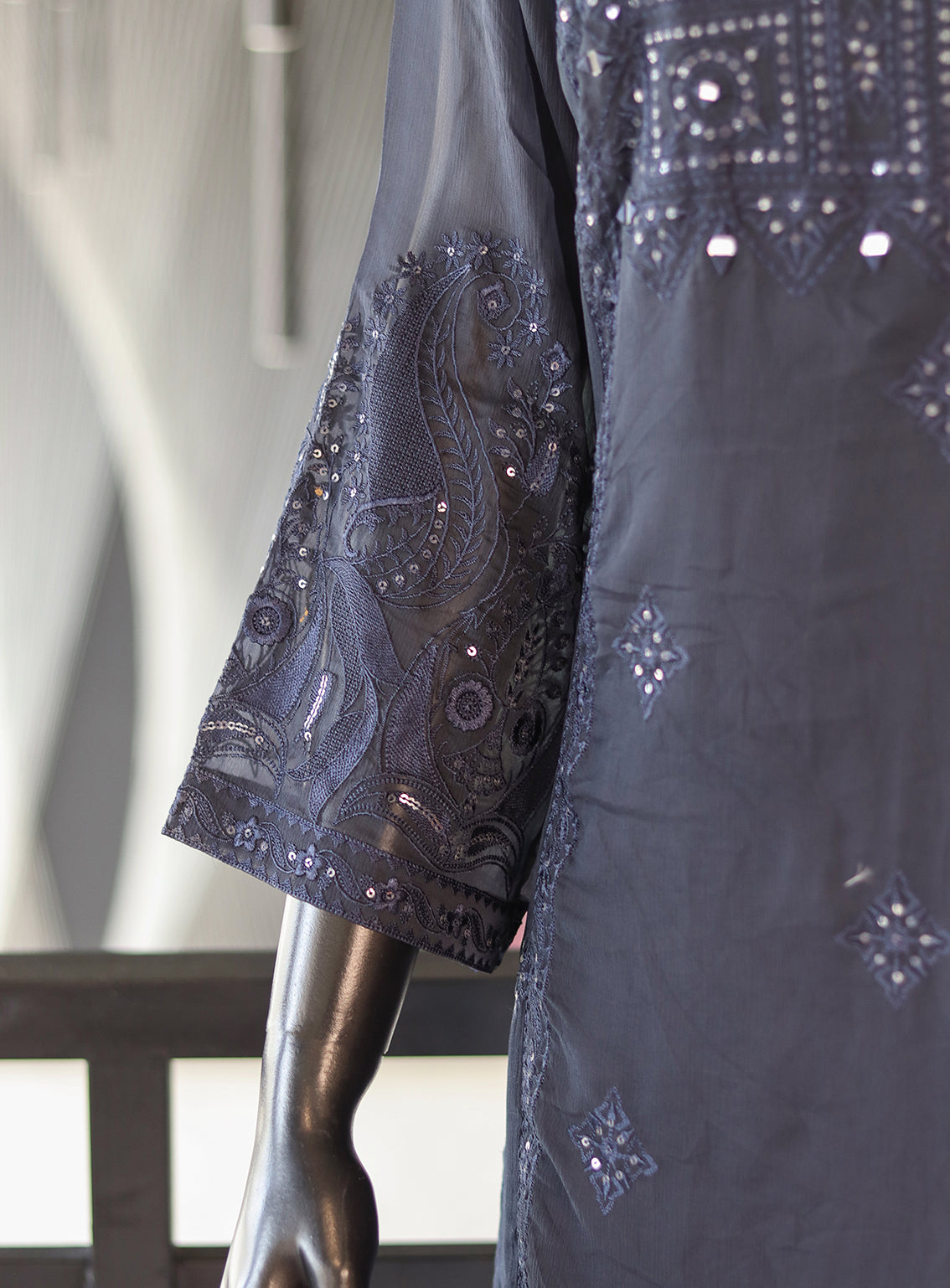 Dhanak Embroidered Lawn Stitched Kurti - DK24EL D-1809 Dhanak Embroidered Lawn Stitched Kurti - DK24EL D-1809