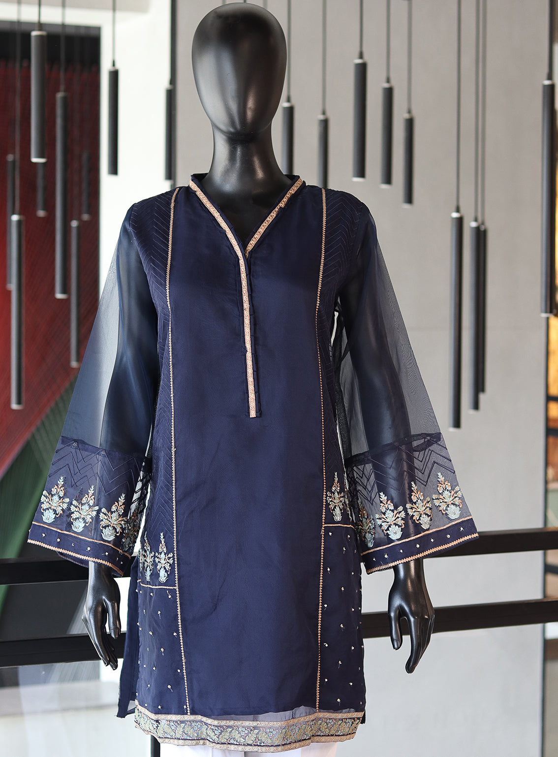 Dhanak Embroidered Lawn Stitched Kurti - DK24EL D-1829 Dhanak Embroidered Lawn Stitched Kurti - DK24EL D-1829