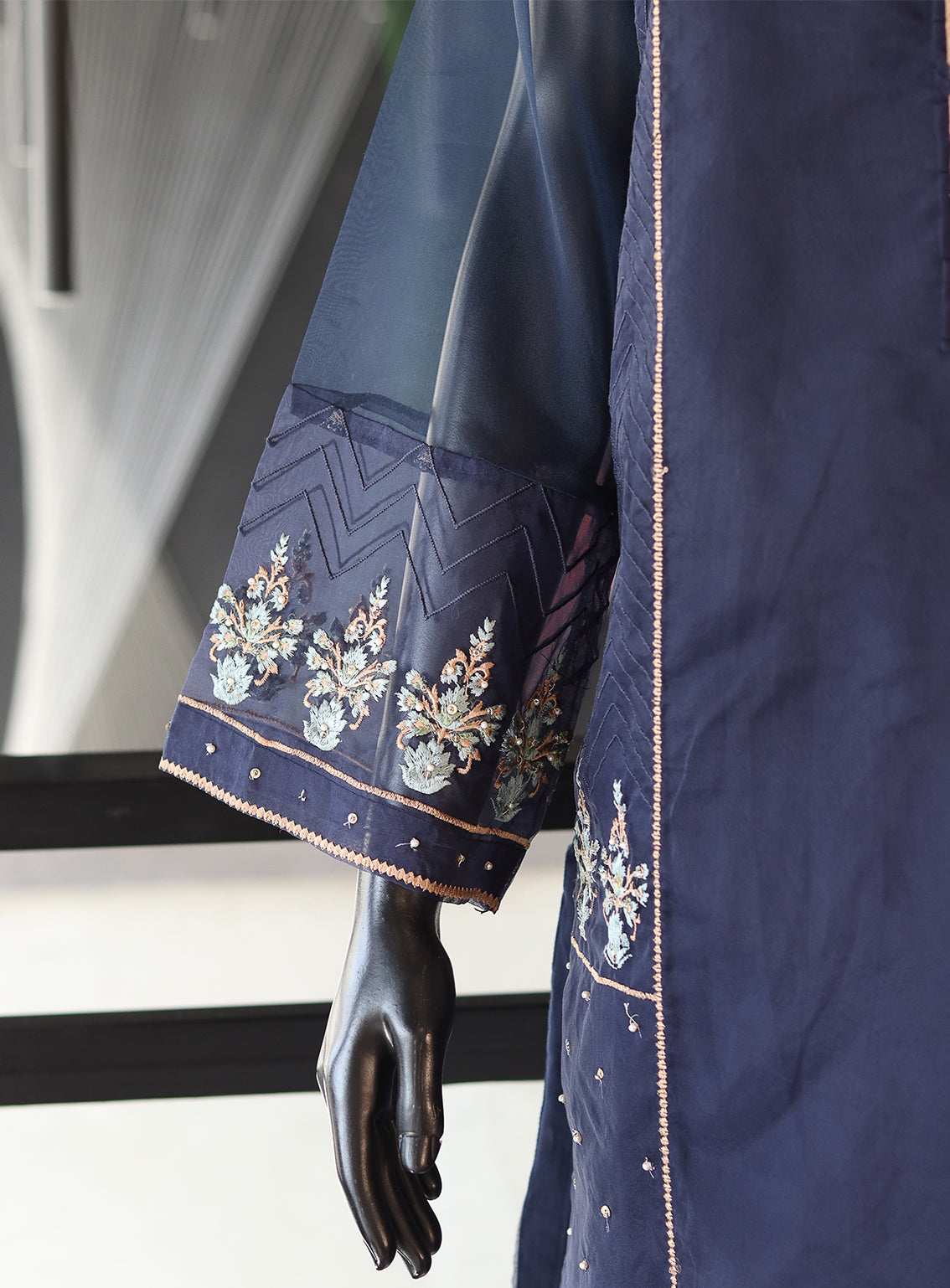 Dhanak Embroidered Lawn Stitched Kurti - DK24EL D-1829 Dhanak Embroidered Lawn Stitched Kurti - DK24EL D-1829