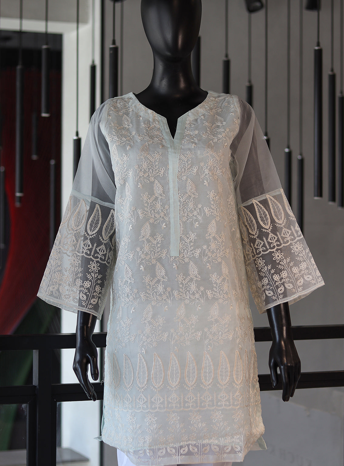 Dhanak Embroidered Lawn Stitched Kurti - DK24EL D-1832 Dhanak Embroidered Lawn Stitched Kurti - DK24EL D-1832