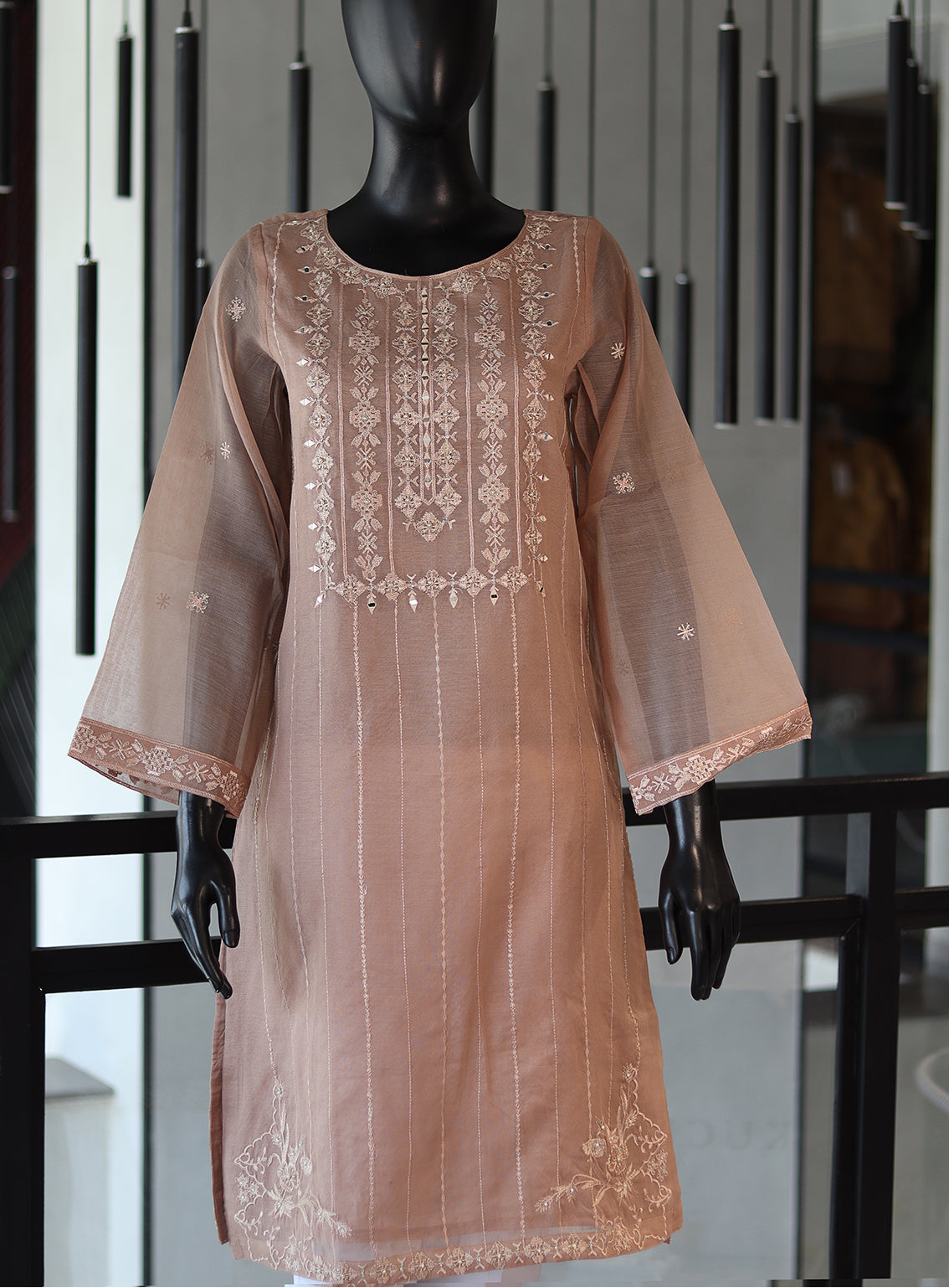 Dhanak Embroidered Lawn Stitched Kurti - DK24EL D-1839 Dhanak Embroidered Lawn Stitched Kurti - DK24EL D-1839