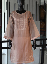 Dhanak Embroidered Lawn Stitched Kurti - DK24EL D-1839