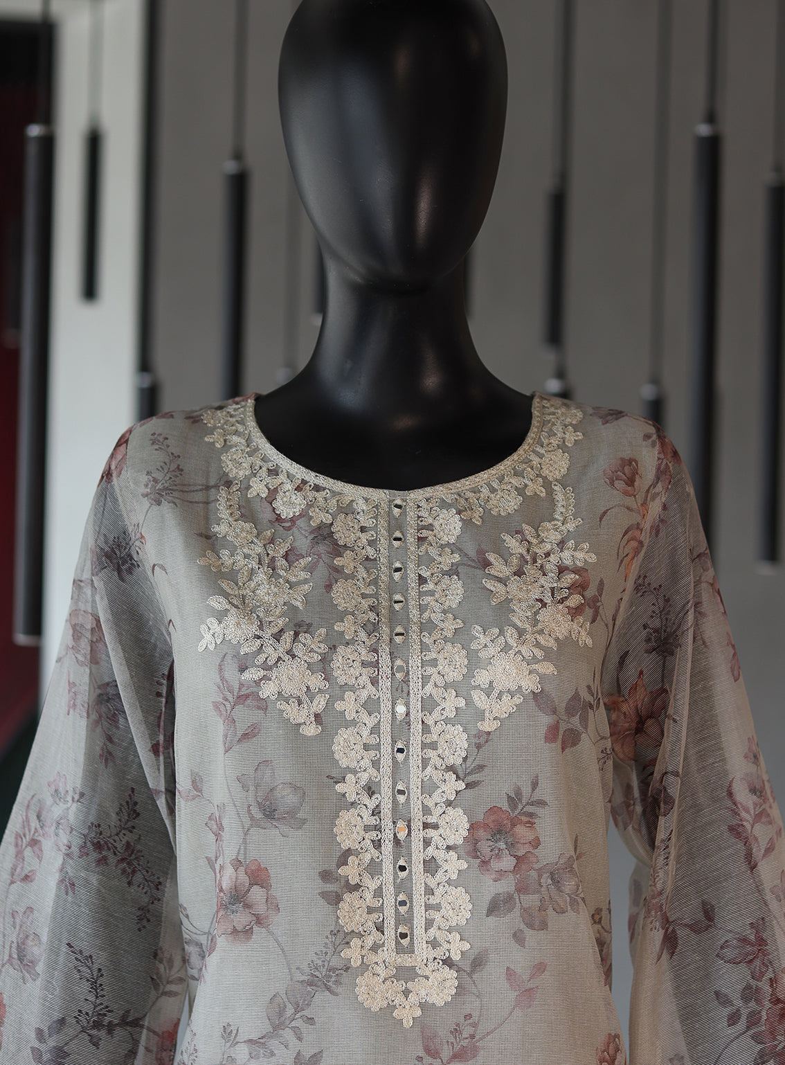 Dhanak Embroidered Lawn Stitched Kurti - DK24EL D-1843 Dhanak Embroidered Lawn Stitched Kurti - DK24EL D-1843