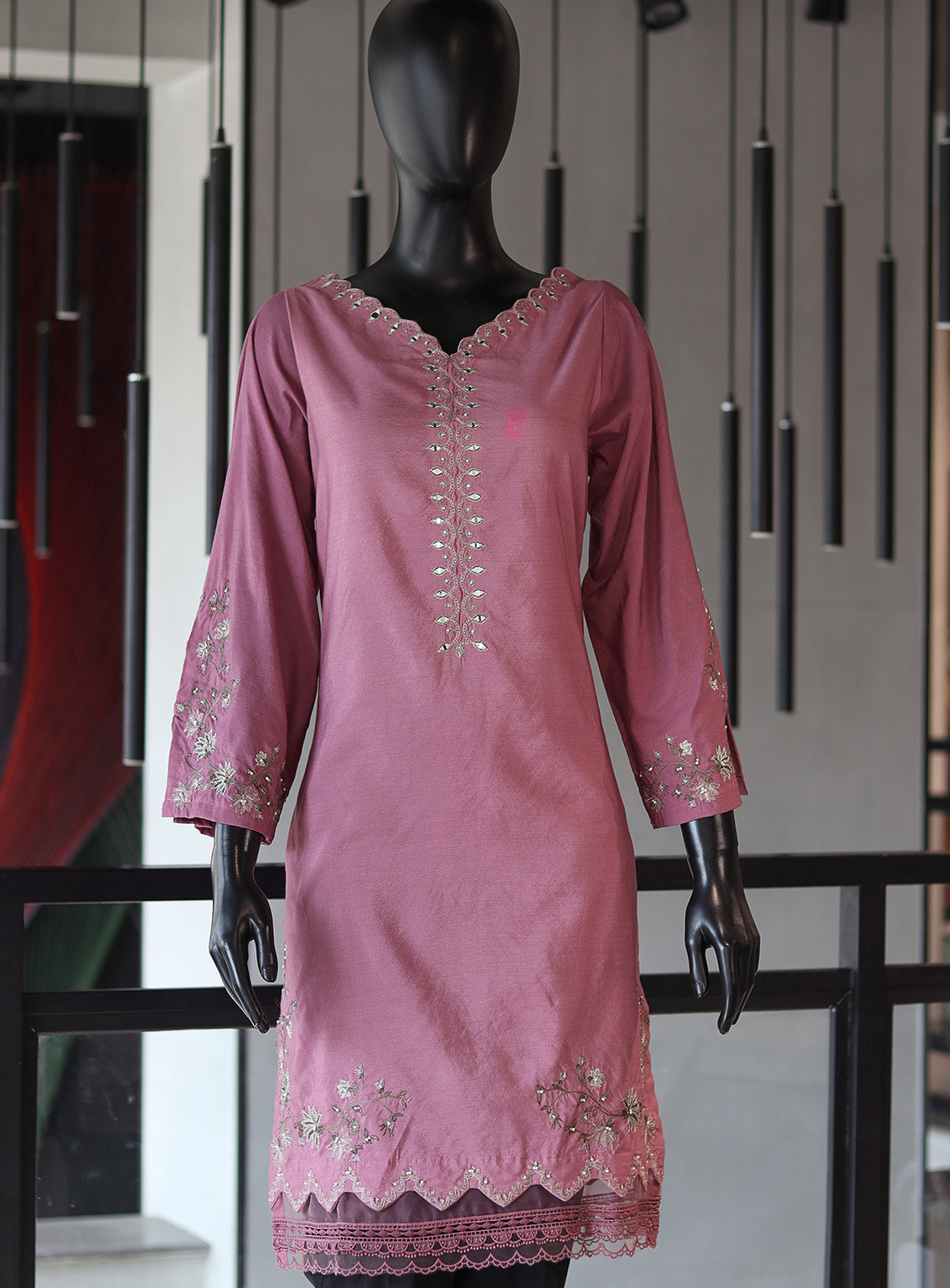 Dhanak Embroidered Lawn Stitched Kurti - DK24EL D-2068MV Dhanak Embroidered Lawn Stitched Kurti - DK24EL D-2068MV