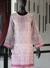 Dhanak Embroidered Lawn Kurti Stitched Suit - DK24EL D-2087