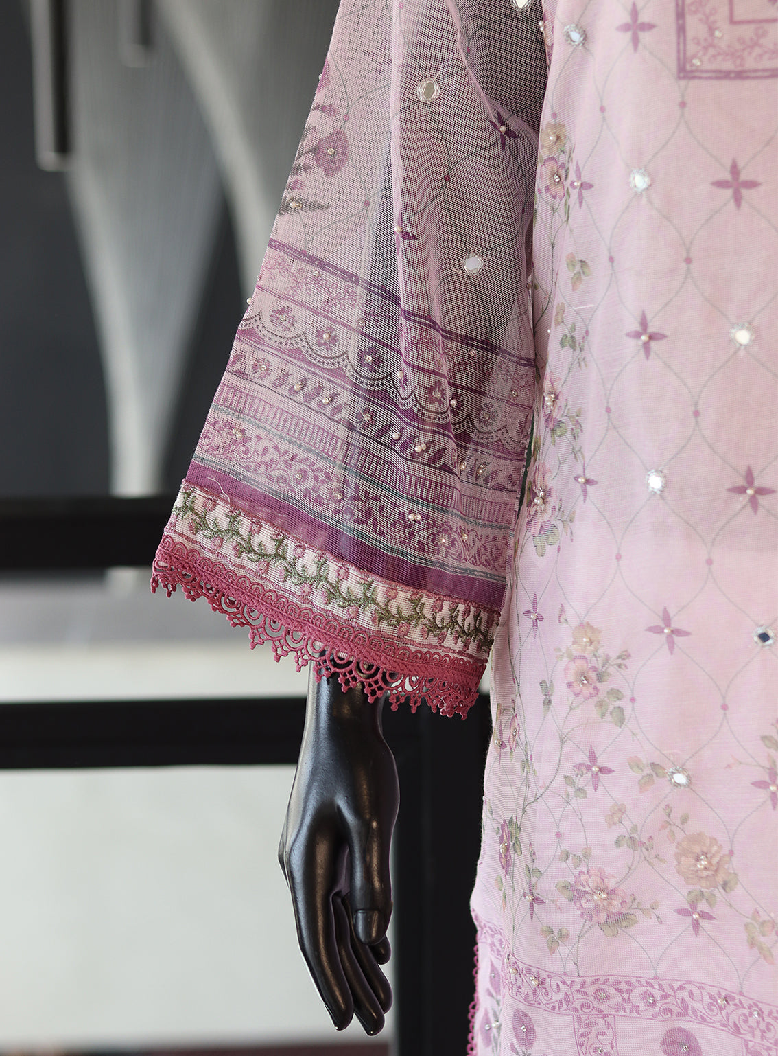Dhanak Embroidered Lawn Kurti Stitched Suit - DK24EL D-2087 Dhanak Embroidered Lawn Kurti Stitched Suit - DK24EL D-2087