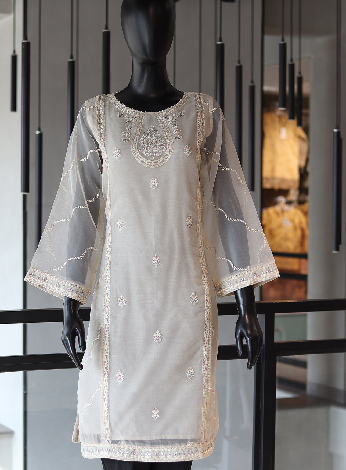 Dhanak Embroidered Lawn Stitched Kurti - DK24EL D-2107 Dhanak Embroidered Lawn Stitched Kurti - DK24EL D-2107