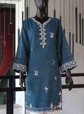 Dhanak Embroidered Lawn Kurti Stitched Suit - DK24EL D-2151